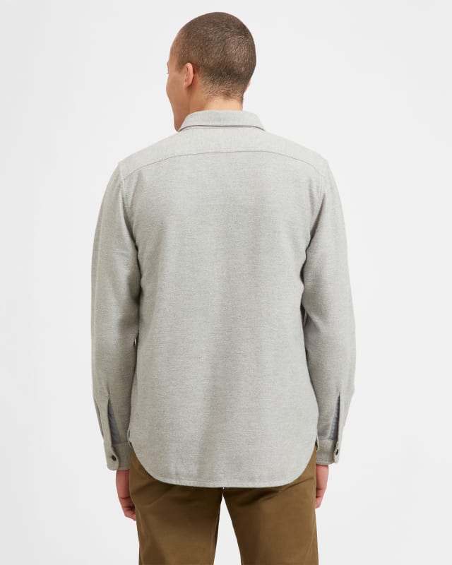 Men's Heavyweight Overshirt Heather Grey - Image 2