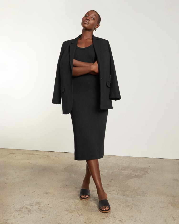 10:01 - The Ribbed Tank Dress in Black